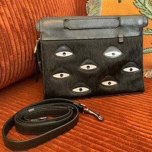 Min & Mon “Vali Crossbody Small Black Leather Bag”